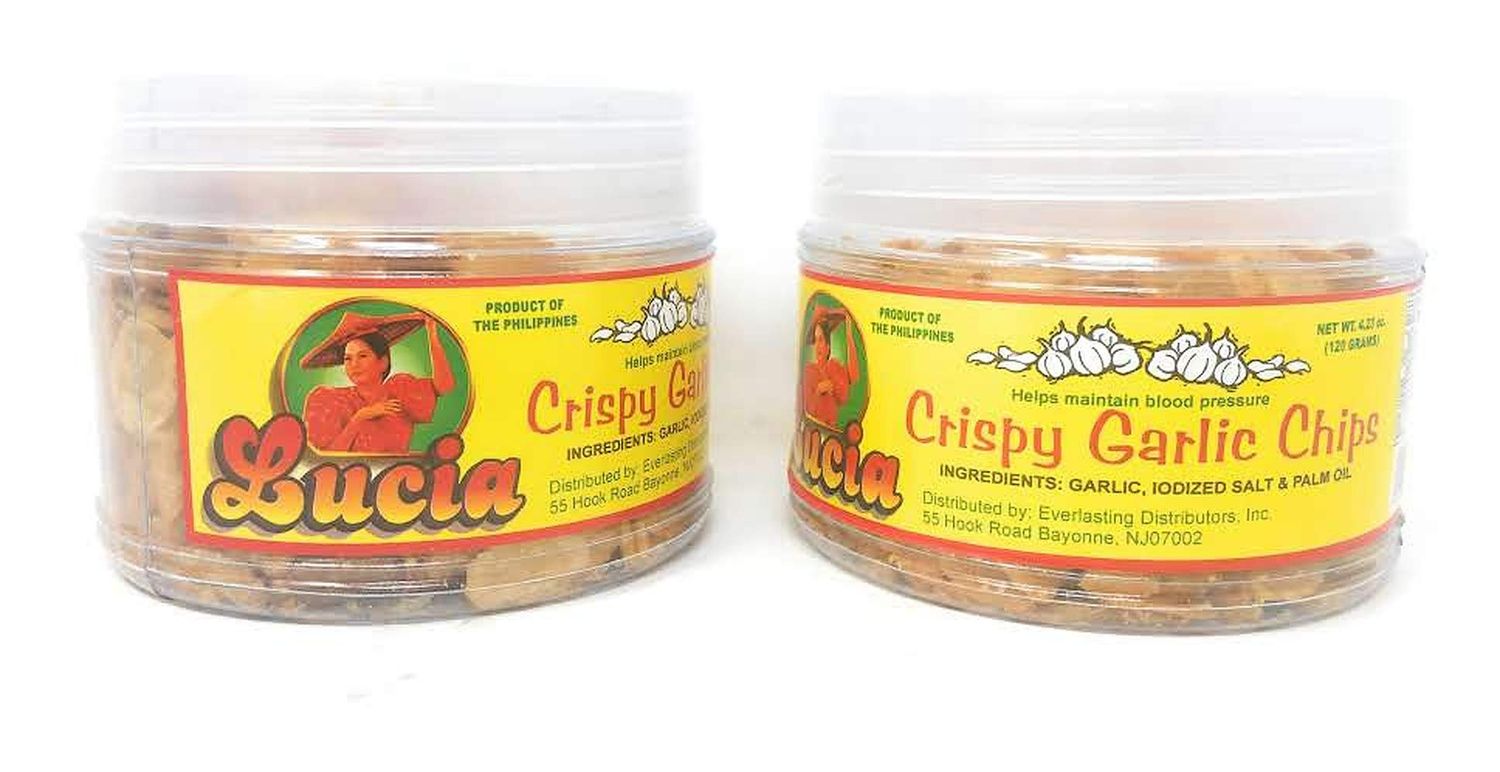 Lucia Crispy Garlic Chips 120g, 2 Pack