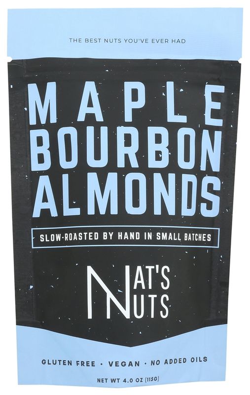 Nat&#39;s Nuts Maple Bourbon Almonds, 4 OZ