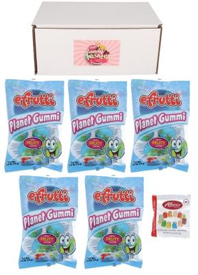 SECRET CANDY SHOP Efrutti Planet Gummi Earth Candy Gummy Candies (Pack of 5)