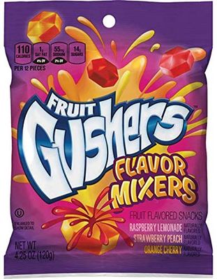 Fruit Gushers Flavor Mixers | Gluten Free Gummy Snacks | 4.25 Ounce Bag
