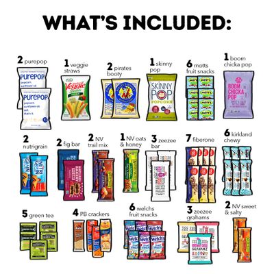 CRAVEBOX Healthy Snack Box (55 Count) Valentines Day Variety Pack Care Package Gift Basket Kid Men Women Adult Nuts Fruit Nutrition Assortment College Back to School