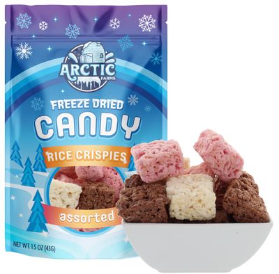 Arctic Farms Freeze Dried Candy Rice Crispies Bagged and Boxed (1.5oz) (Assorted)