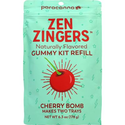 Gummy Making Refill by Paracanna - Create Personalized Candy DIY Gummy Candy Snacks for Adults - Cherry Bomb Refill - Craft your Bulk Candy, Gummy Bears, Gummy Worms &amp; More - 178 g