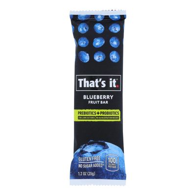 That&#39;s It - Probiotic Fruit Bar Blueberry - Case of 12-1.2 Oz