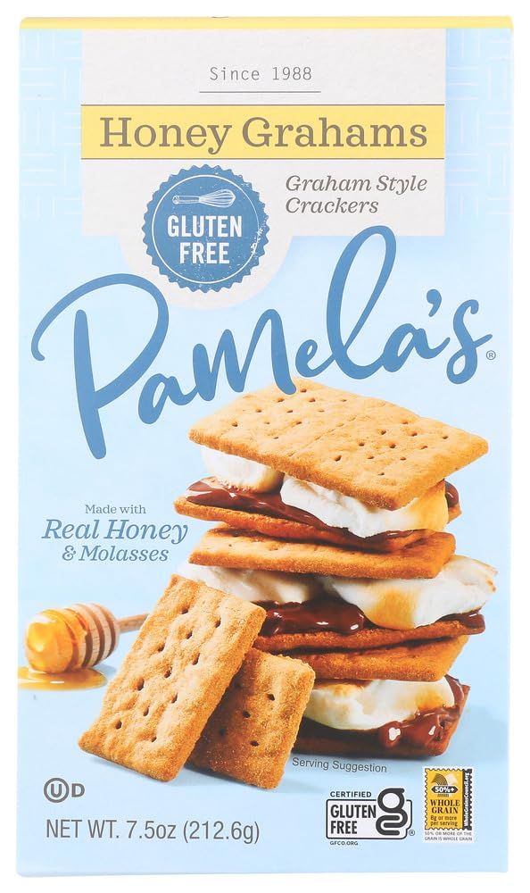 Pamela&#39;s Products Gluten-Free Graham Crackers Honey -- 7.5 oz (Pack of 2)