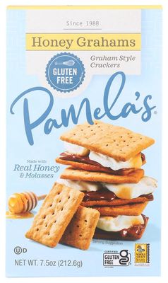 Pamela&#39;s Products Gluten-Free Graham Crackers Honey -- 7.5 oz (Pack of 2)