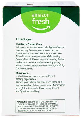 Amazon Fresh, Frosted Blueberry Toaster Pastries, 8 Count