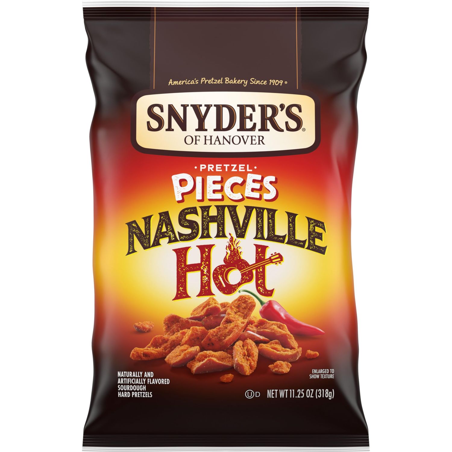 Snyder&#39;s of Hanover Pretzel Pieces, Nashville Hot, 11.25 Oz