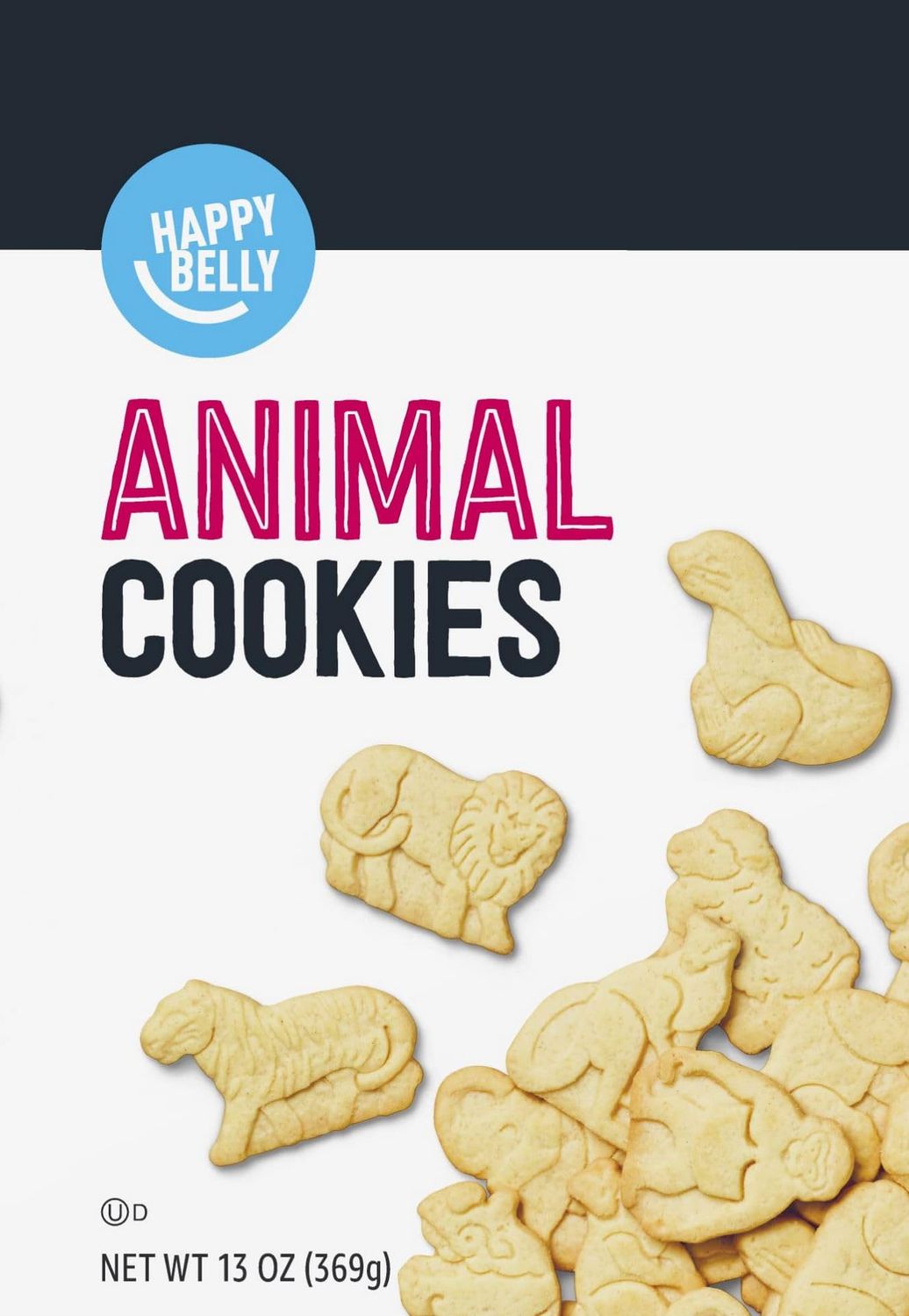 Amazon Brand - Happy Belly Animal Cookies, 13 ounce (Pack of 1)