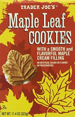 Trader Joe&#39;s Maple Leaf Cookies, Net WT. 11.4oz(323g)