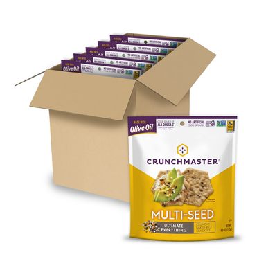 Crunchmaster Gluten-Free Multi-Seed Ultimate Everything Crackers, 4oz. (Pack of 6)