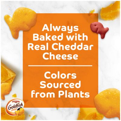 Goldfish Colors Cheddar Crackers, Snack Crackers, Family Size 10 oz. Bag