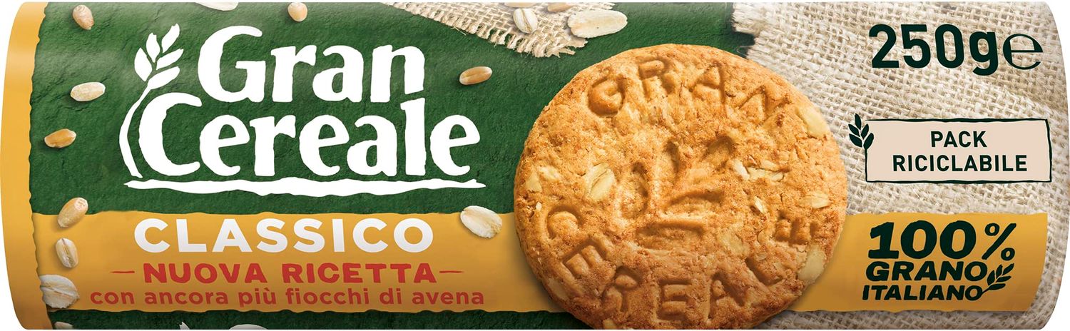 Mulino Bia, Grancereale Fiber Cookies, 8.8 Ounce
