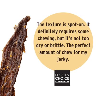 People's Choice Beef Jerky - Tasting Kitchen Small Batch - Sweet Chili Habanero - Camping Food, Backpacking Snacks, Road Trip Snacks - High Protein Low Sodium Healthy Snacks - 1 Pound, 16 oz - 1 Bag