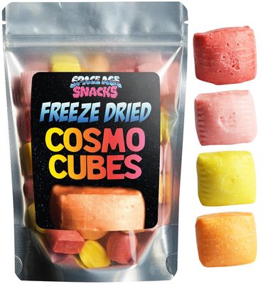 Freeze Dried Cosmo Cubes - Premium Freeze Dried Candy Shipped in a Box for Extra Protection - Space Age Snacks Freeze Dry Candy for All Ages Dry Freeze Candy (10 Ounce)