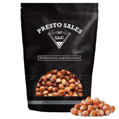 Presto Sales Filberts Hazelnuts Raw In Shell - 80 oz. (5 lbs.) Resealable Bag - Non-GMO, Gourmet and Savory Flavor Hazelnuts Natural Healthy, Low-Carb, Keto Friendly Snack by Presto Sales