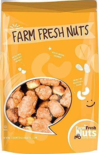 Toffee Peanuts (2 Lbs.) - Fresh Candy Coated Peanuts - Sweet &amp; Super Crunchy - Small Batch Roasted - Makes a Delicious Everyday Snack - Farm Fresh Nuts Brand