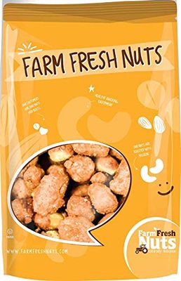 Toffee Peanuts (2 Lbs.) - Fresh Candy Coated Peanuts - Sweet &amp; Super Crunchy - Small Batch Roasted - Makes a Delicious Everyday Snack - Farm Fresh Nuts Brand