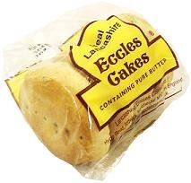 Real Lancashire Eccles Cakes | British Snacks Made with Butter & Dried Currants | Delicious Handmade Fruity Snacks | Add in Breakfast & After Meal | 5.29 Oz | 4 Cakes (Pack of 3)