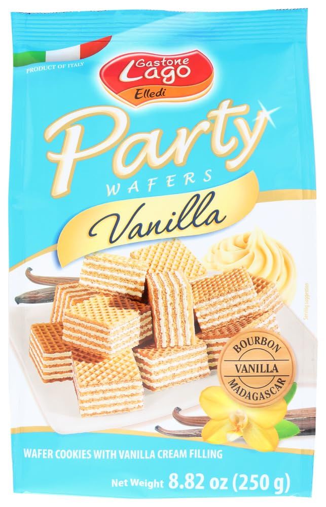 Gastone Lago Elledi Party Wafers Vaniglia (Vanilla Cream) - 8.8oz