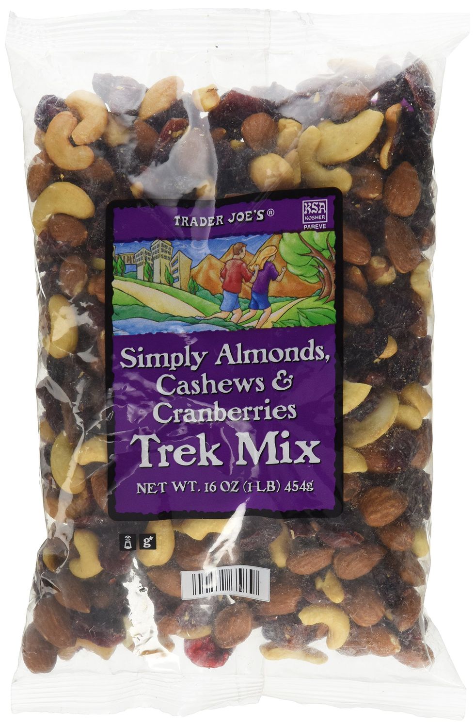 Trader Joe&#39;s Simply Almonds, Cashews &amp; Cranberries Trek Mix...16 oz. bag