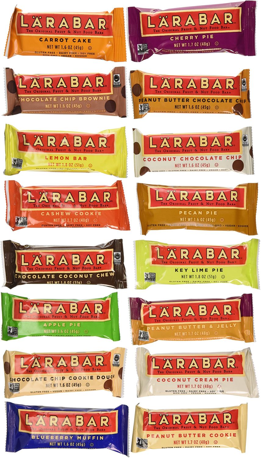 LÃƒÆ’RABAR Variety Pack, 16 Piece Assortment