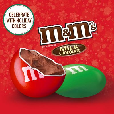 M&amp;M'S Holiday Milk Chocolate Christmas Candy, 10-ounce Bag