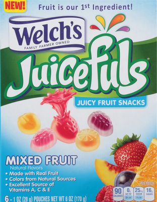 Welch&#39;s, Juicefuls Juicy Fruit Snacks Mixed Fruit, 6 Ounce