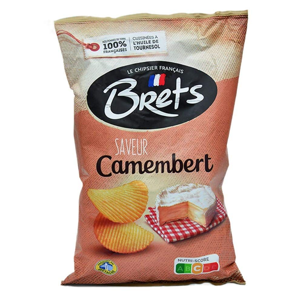 Brets Camembert Gourmet Potato Chips, 125g (4.4oz), Imported from France - Pack of 2