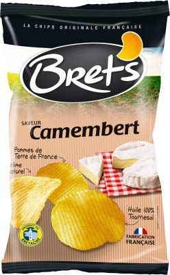 Brets Camembert Gourmet Potato Chips, 125g (4.4oz), Imported from France - Pack of 2