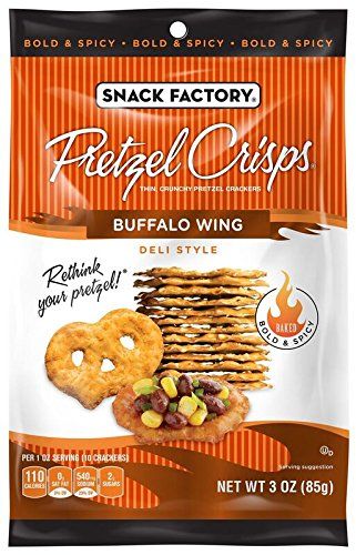 Snack Factory Pretzel Crisps, Buffalo Wing, 3 Ounce