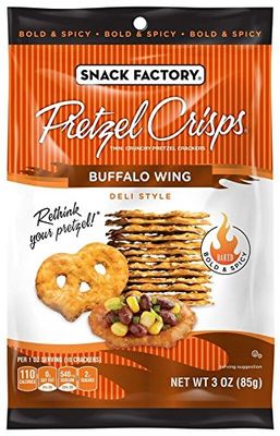 Snack Factory Pretzel Crisps, Buffalo Wing, 3 Ounce