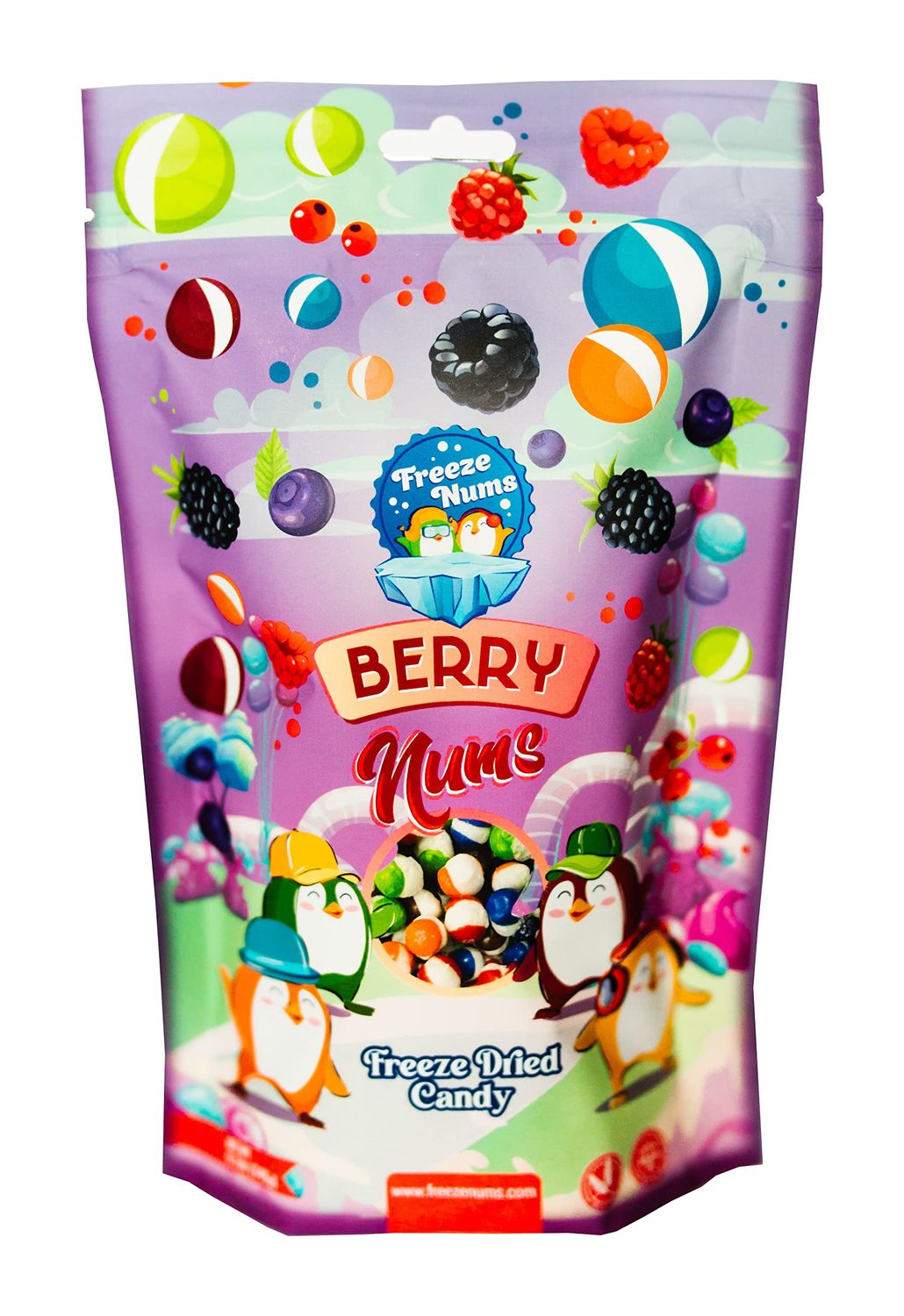 Berry Nums 5.1 Ounce Bag- Freeze Dried Candy - Berry Flavor - Gluten Free, Premium Quality