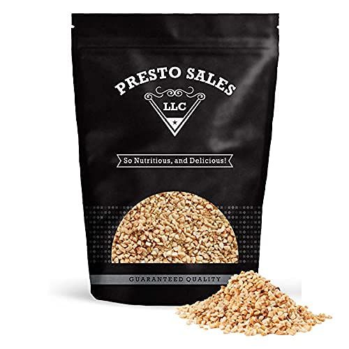 Peanuts, Chopped Dry Roasted no Salt, USA, Healthy Snack, Dietetic, Sugar-Free, Oil-Free, Protein, Divine Taste, Savory, packed in a 1 lb. (16 oz.) resealable pouch bag by Presto Sales LLC