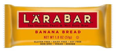 Larabar Gluten Free Bar, Banana Bread, 1.6 oz Bars (16 Count), Whole Food Gluten Free Bars, Dairy Free Snacks