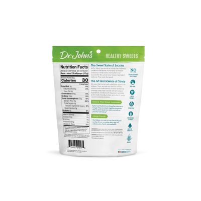 Dr. Johns Sugar Free Candy, Healthy Lollipops with Zero Sugar, Low Calorie Snacks, Keto Friendly Hard Candy Sweets, Watermelon, Tooth, 7 Count, 1.93 Oz