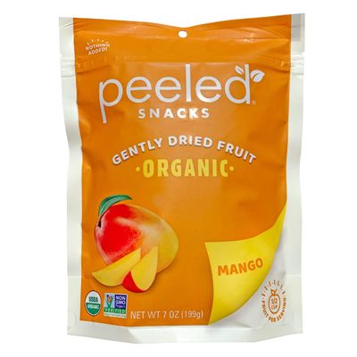 Peeled Snacks Organic Dried Fruit - Healthy, Vegan Snacks for On-the-Go Lunch and More Mango 7 Oz (Pack of 1)