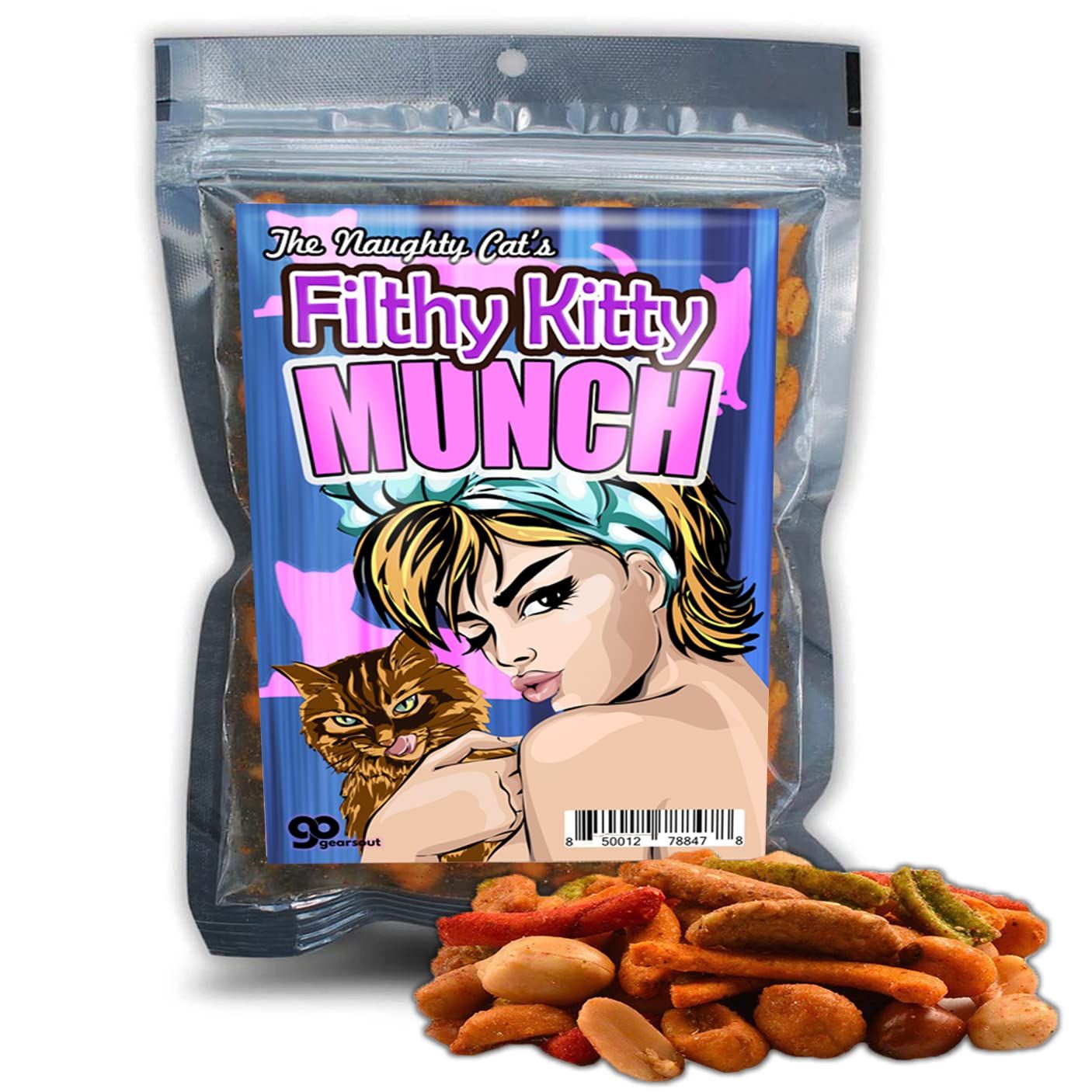 Filthy Kitty Munch Spicy Trail Mix - Funny Snacks for Men - Premium Blend, Made in the USA