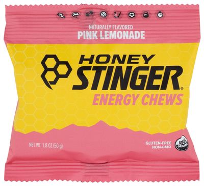 HONEY STINGER Organic Pink Lemonade Chews, 1.8 Ounce (Pack of 1)