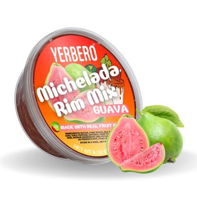 Yerbero - Michelada Guava &amp; Chamoy Rim Dip | 8 Oz (226.7 g) | Mexican Guayaba &amp; Chili Paste With Real Fruit Bold and Flavorful Twist on Mexican Cocktails and Snacks. (Guava)