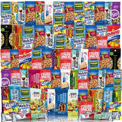 Snack Box Variety Gift Care Basket (84 Count) Gift Variety Assortment Package Perfect for Men, Women, Adults, Office, School, College, Work - Back To School Gift Basket