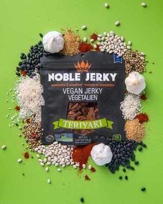 Noble Jerky - Vegan Jerky, Healthy Snacks, Plant Protein Variety Bundle, 2.47 oz Bag (6 Bags)