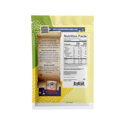 Swashbuckle Snacks Candied Yuzu Citrus Slices 3.00oz (85g), Made in Japan, Japanese snack, Dried fruit