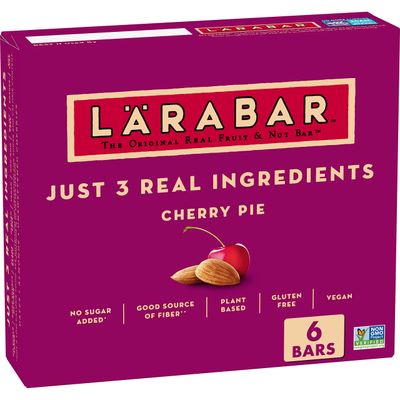 Larabar Cherry Pie, Gluten Free Vegan Fruit &amp; Nut Bars, 1.7 oz bars, 6 ct