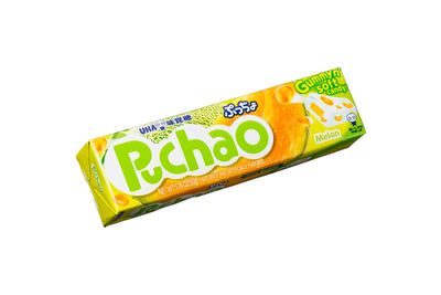 UHA Mikakuto Puchao Gummy N&#39; Soft Candy, Melon, 1.76 Ounce (Pack of 10)