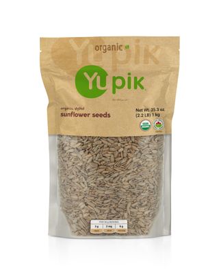 Yupik Organic Sunflower Seeds, No Shell, 2.2 lb, Pack of 6, Non-GMO, Vegan, Gluten-Free, Kosher, Raw Seeds, Salt-Free, Oil-Free, Source of Fiber &amp; Iron, Healthy Snack, Ideal for Baking &amp; Topping