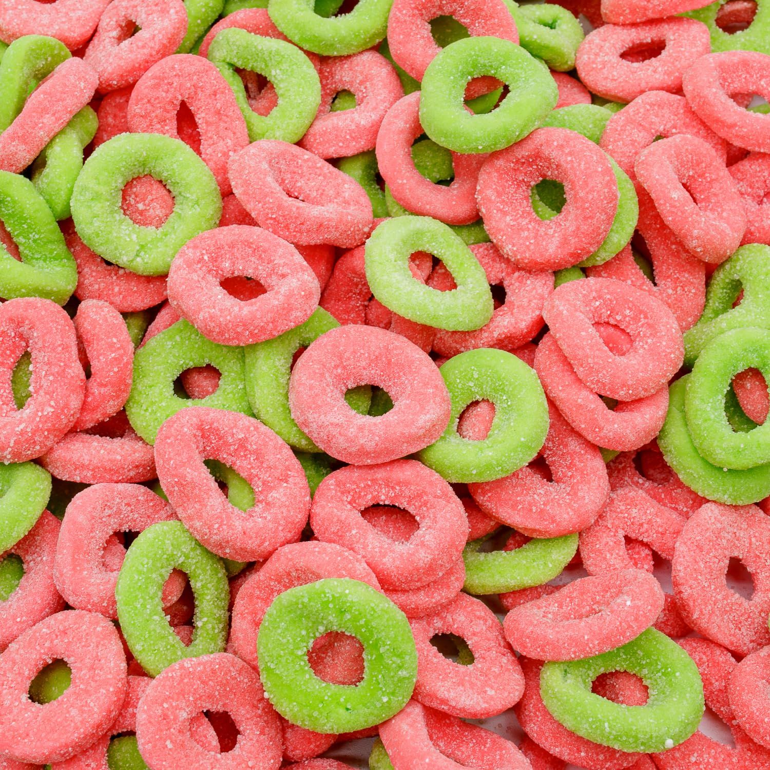 Watermelon Rings Gummies 5 lb - Gummy Candy Bulk, Delicious Jelly Candy in Resealable Bag, Soft &amp; Chewy, Sugar Coated, Juicy &amp; Refreshing Taste