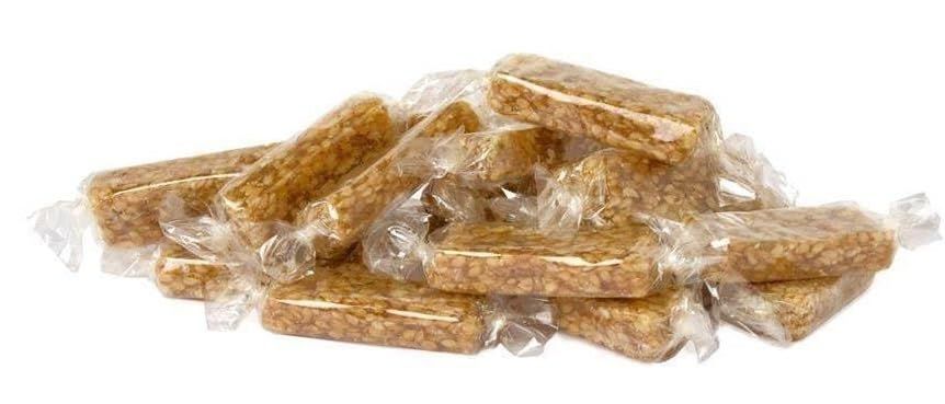HolanDeli Sesame Seed and Honey Crunch Mini Candy Bars, Joyva Sesame Crunch - 1 LB Bulk Bag