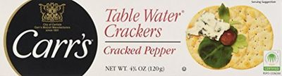 Carr&#39;s Table Water Crackers, Cracked Pepper, 4.25-Ounce Boxes (Pack of 6) by Carr&#39;s