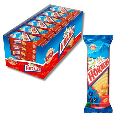 HORALKY - Czech &amp; Slovak Peanut Butter Wafer Cookies, Slovak &amp; Czech Candy, European Snacks, 36-pack
